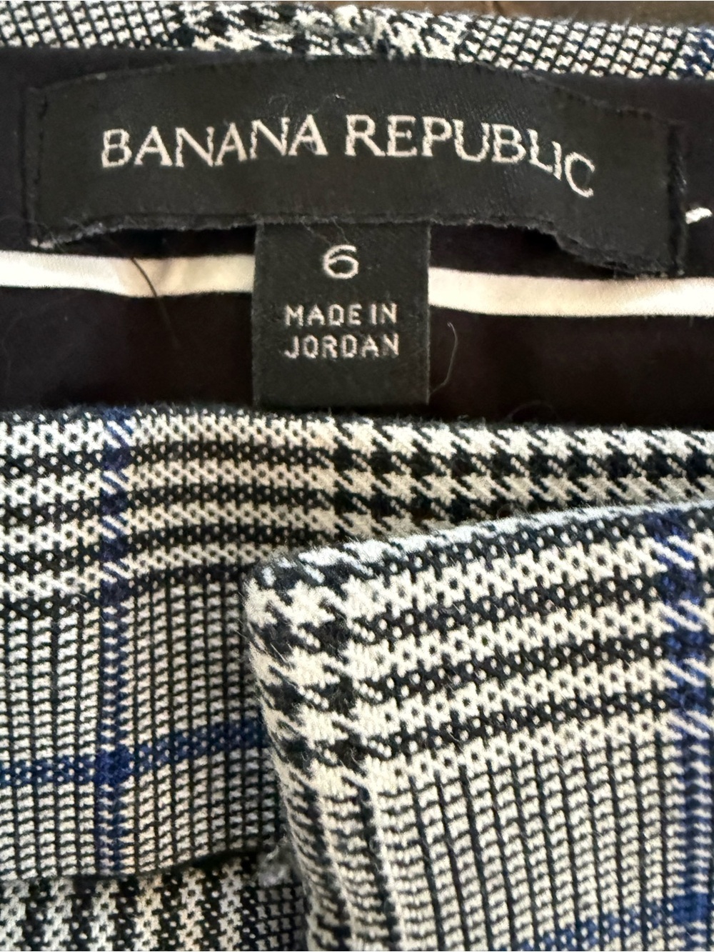 Banana Republic Women’s Sloan Plaid Ankle Length Pants Trousers. Size 6 - Picture 11 of 12